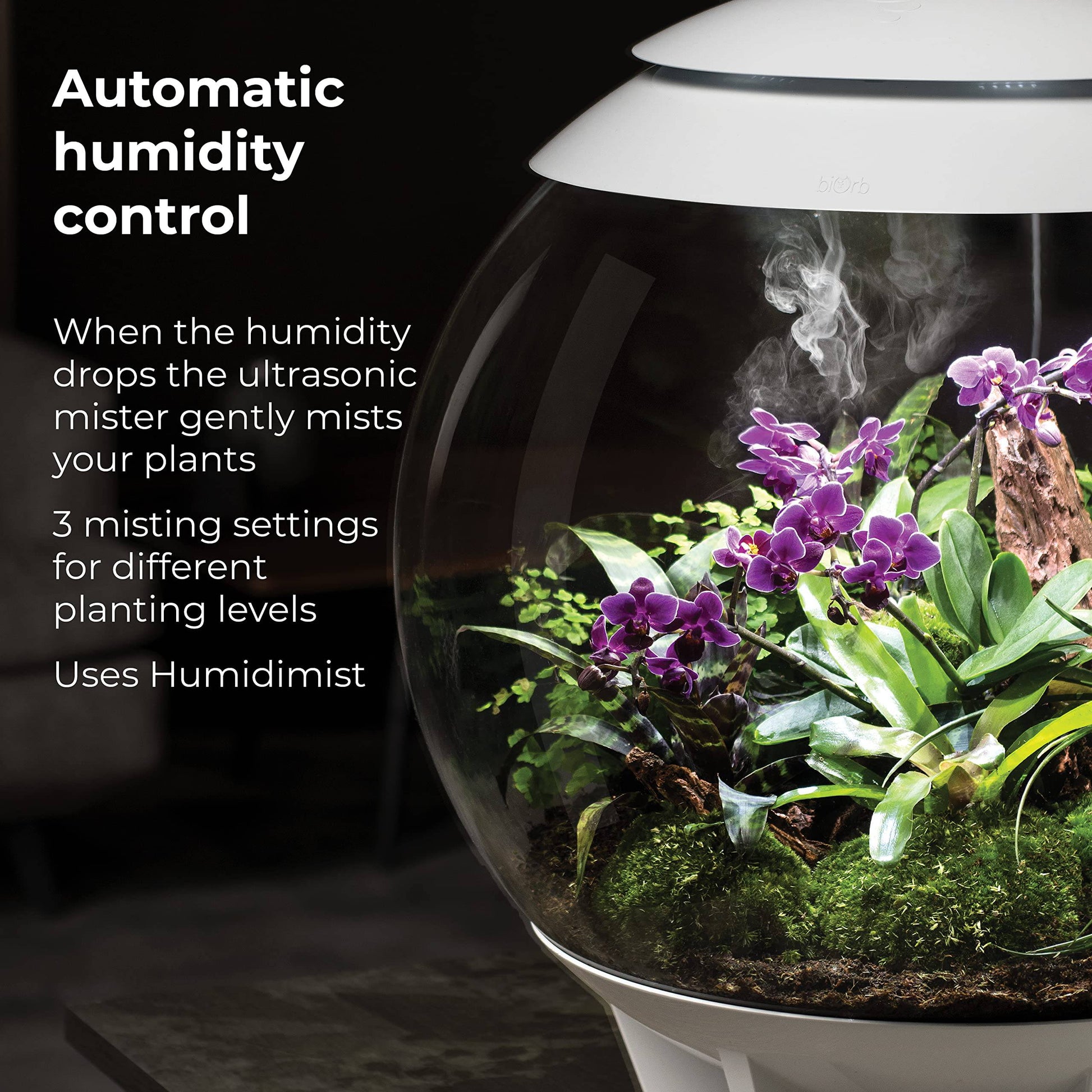 biOrb AIR 60 LED Terrarium - 16 gallon, white (46147) - Plantonio