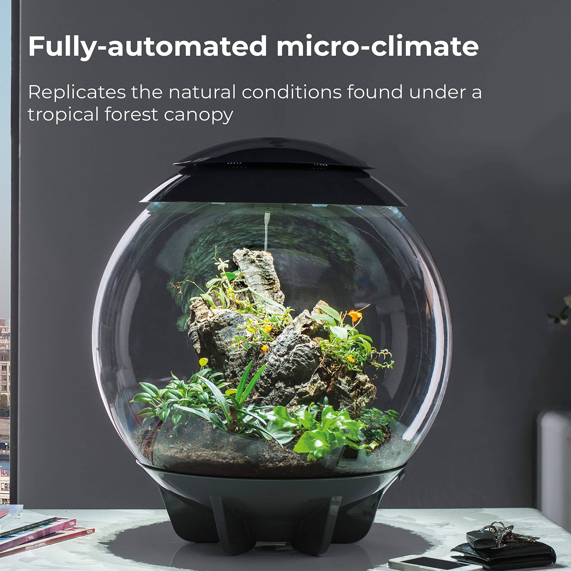 biOrb AIR 60 LED Terrarium - 16 gallon, white (46147) - Plantonio