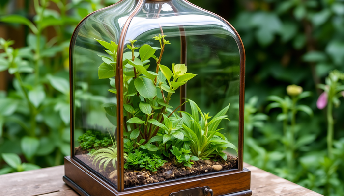 Elevate Your Indoor Garden with a Stunning Freestanding Wardian Case Terrarium