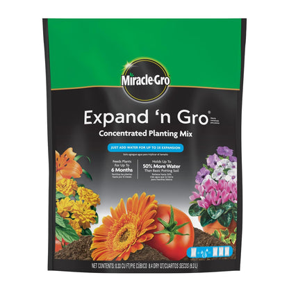 Miracle-Gro Expand 'n Gro Concentrated Planting Mix 0.33 CF - Plantonio